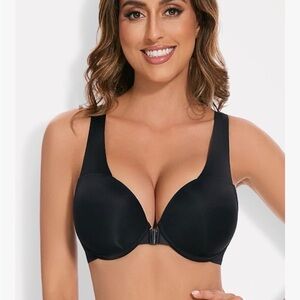 Women's Black Front Closure Bra